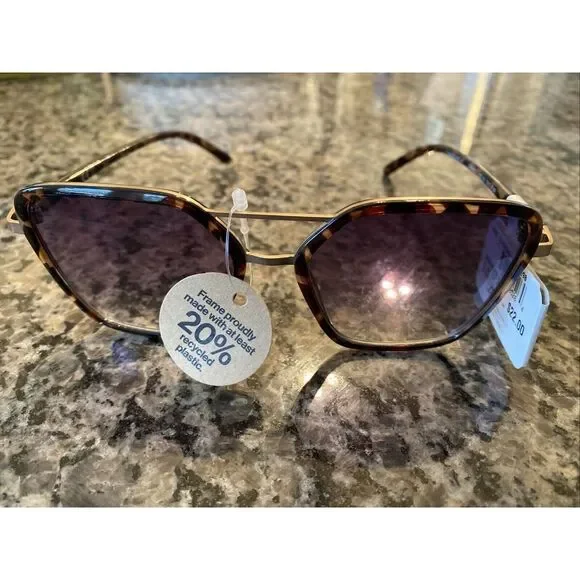 New Ophelia Roe Designer Sunglasses,‎ Tortoise Shell Frames - Picture 3 of 5